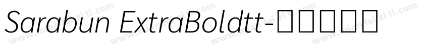 Sarabun ExtraBoldtt字体转换